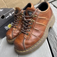 Dr Martens 9764 Chunky Brown Leather Lace Up Oxford Shoes 90s Y2K Men  s US 7M