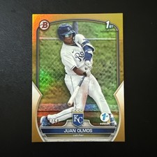 2023 Bowman Chrome 1st Juan Olmos Yellow Refractor BCP-136 /50