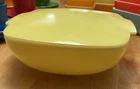 Pyrex Covered Bowl Casserole Dish #525-B and #525-C, 2.5 QT, Primary Yellow