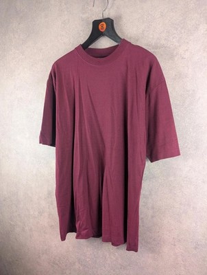 Blue Thunder T-Shirt Herren Große L Y2K Deadstock Burgund Kurzarm