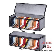 2 PCS Wide Hat Storage for Baseball Caps Organizer with 2 Sturdy Handles Hat