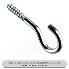 Screw Hooks Zinc Plated M10 Size 60 mm Pack of 50