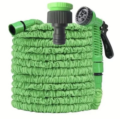 Expandable Garden Hose 25FT-200FT Flexible Water Hose Spray Gun 7 Functions