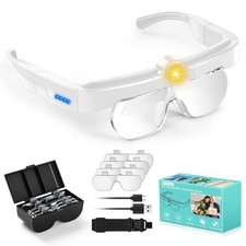 Magnifying Glass with Lights, Headband Hands Free Magnifying Glasses for Clos...