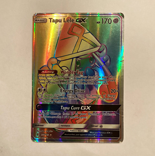 The Pokémon Company Tapu Lele GX 155/145 Guardians Rising Secret Full Art Holo