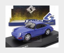 1:43 SOLIDO Porsche 911 964 Rs Coupe 1992 Blue SL4312901 Model