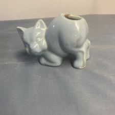 Vintage Morton Planter light Blue Stretch Animal Cat