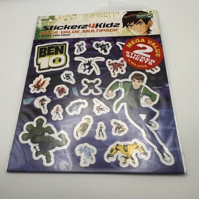 Cartoon Network Ben 10 Aufkleber 2012 versiegelt Sticker Set neu Innen X 2 Blätter