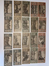 Berlin Notgeld,  1921 Banknoten  Inflation Geldscheine, 20   Bezirke 1-20