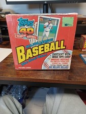 1991 topps baseball wax box sealed.  Stale Gum Included