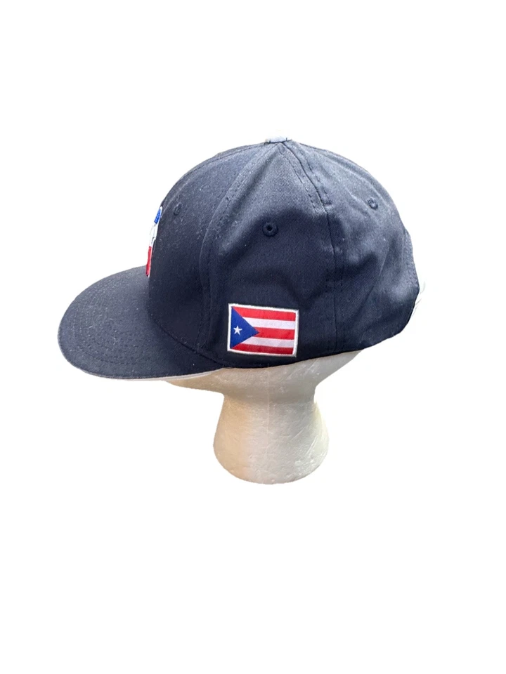 New York Yankees Puerto Rico Flag Snapback Hat Navy Blue Melonwear Adjustable - Image 2 of 4