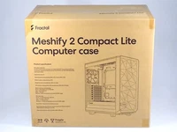 Fractal Meshify 2 Compact Lite TG Clear Tint - White ATX PC Case with Window
