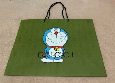 Gucci Doraemon Collaboration Shopper Paper Shopping 1 Bag Green 2021 F/S.