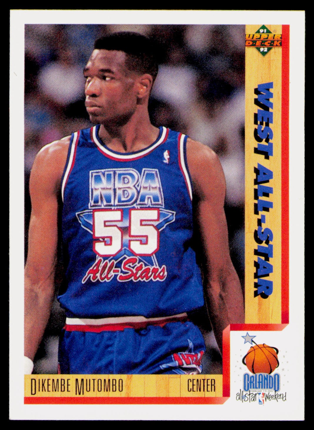 1991-92 Upper Deck #471 Dikembe Mutombo Denver Nuggets Card