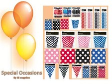 POLKA DOT SPOTTY THEME BIRTHDAY PARTYWARE PARTY SUPPLIES  (various items)