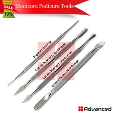 Best Cuticle Pusher Remover Nail Gauge Cleaner Manicure Ingrown Nail File 