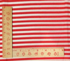 Red White Stripe Fabric Pc 1/3 yd Raggedy Ann Legs Candy Cane NEW MULTI AVAIL.