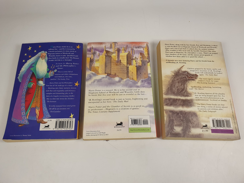 Harry Potter Books 1-3 PB Stone Chamber Prisoner Bloomsbury Paperback First 3 - Picture 3 of 12