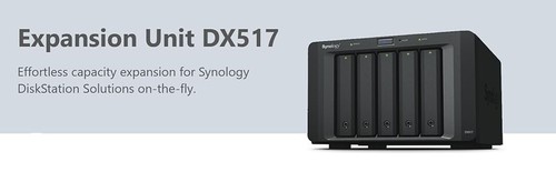Synology DX517 5 Bay Desktop Network Attached Storage Expansion Unit - Black - Picture 11 of 11