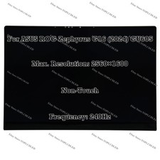 For ASUS ROG Zephyrus G16 2024 GU605 QHD 240Hz Non-Touch LCD Screen Assembly