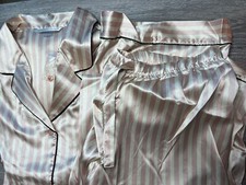 Vintage Victorias Secret Silky Satin Lingerie Lounge Wear Pajama Set LARGE NEW