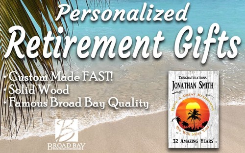 Retirement Gift Personalized Plaque - Picture 2 of 6