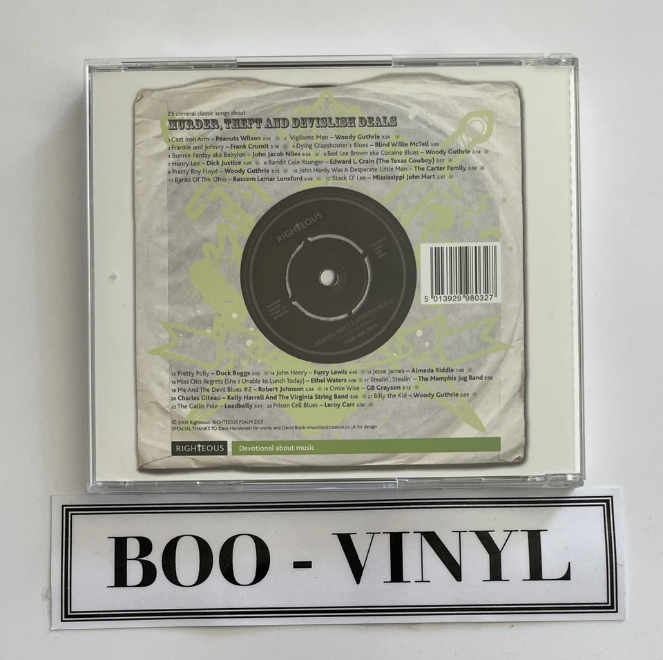Theme Time Music Murder, Theft and Devilish Deals Folk Blues Cd Album NM / Ex - Изображение 2 из 4