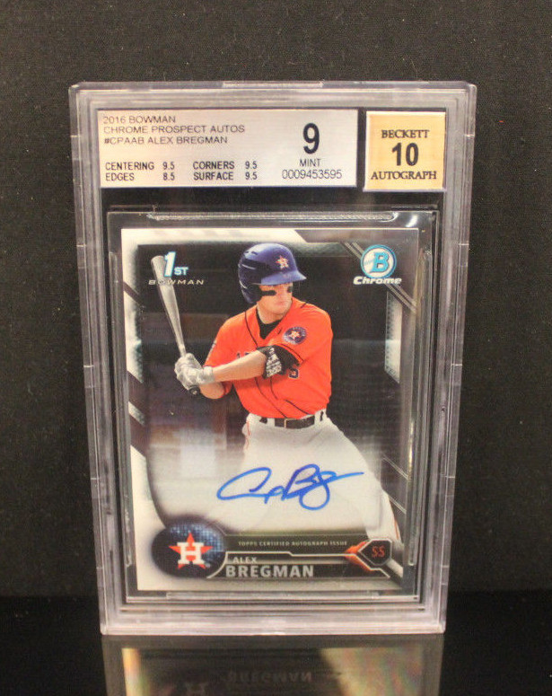 2016 Bowman Chrome Prospects Alex Bregman RC BGS 9/ 10 Auto 0009453595 $129.99