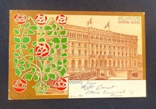 CARTOLINA PLINIUS GRAND HOTEL - COMO - VIAGGIATA 1899