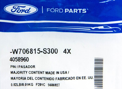OEM NEW 06-20 Ford Fusion Mustang Trunk Lid Trim Retainer Push Pin