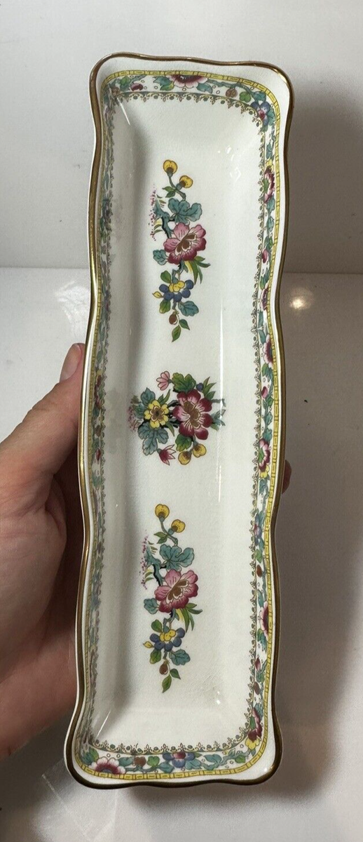 Vintage Bone China Coalport Ming Rose Made England Flower Saucer