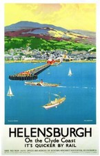 Vintage LNER Helensburgh Scotland Railway Poster A4/A3/A2/A1 Print