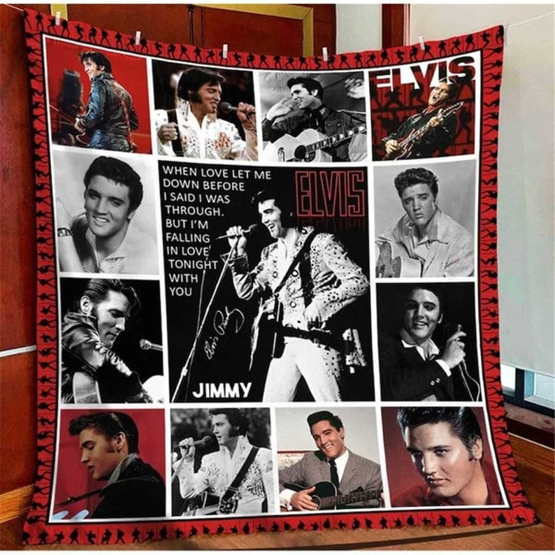 Elvis presley fleece blanket sale