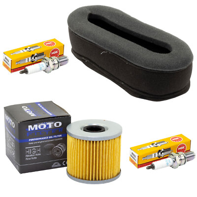 Wartung Set für Suzuki GR 650 GR650 GP51 1983-89 Luftfilter Ölfilter Zündkerzen