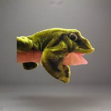 Vintage Folktails Frog Hand Puppet by Folkmanis Plush Furry Folk Puppets Toy