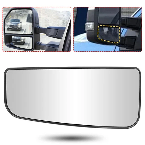 Tow Mirror Glass Lower Heated Driver Side For 2017-22 Ford Super Duty F250 F350