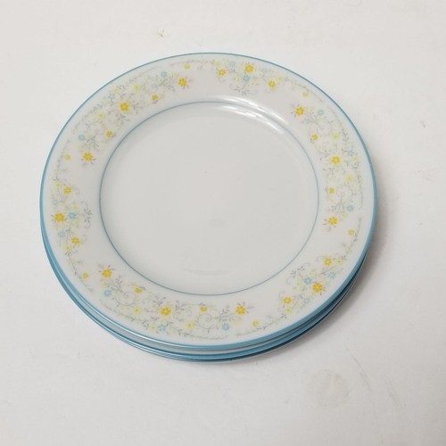 Set of Three (3) Noritake Porcelain China Epic 2680 Floral Bread Plate 6.25" - Picture 2 of 7