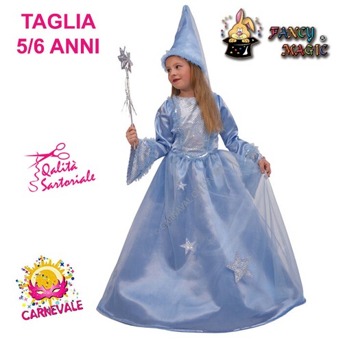 COSTUME VESTITO DI CARNEVALE FATA TURCHINA BAMBINA 5/6 ANNI FANCY MAGIC  62030 | eBay