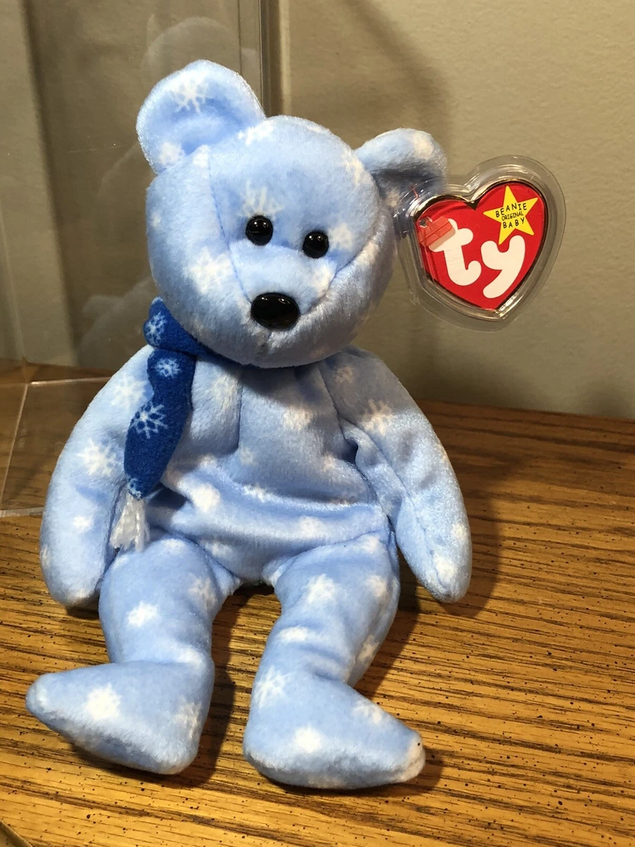 TY BEANIE BABY 1999 HOLIDAY BEAR WITH ERRORS MINT RARE