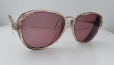 Vintage Diplomat Lana Brown Translucent Oval Sunglasses Hong Kong FRAMES ONLY