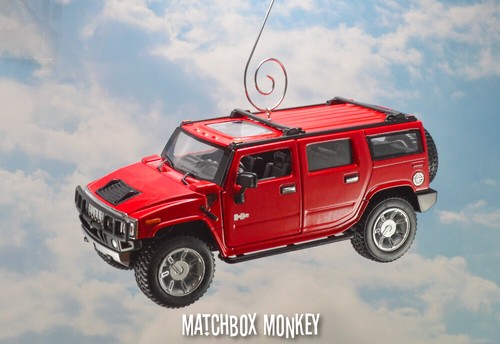 2008 Hummer H2 SUV Truck 4x4 1/32 Custom Christmas Ornament Emblem SUT H1, H3 - Picture 30 of 38