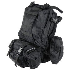 3 Day Assault Pack Black Special Ops Backpack Military MOLLE Rucksack