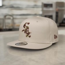 NEU New Era Chicago White Sox 9FIFTY Snapback Cap Cream Beige Camouflage