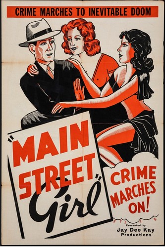 MAIN STREET GIRL '38/R1939 ORIGINAL 1sht Poster aka "Paroled From The Big House"