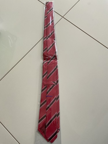 Brand New Kiton Red & Pink Striped Tie - Picture 2 of 3