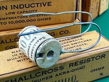 SHALLCROSS 1% WIRE-WOUND RESISTORS NOS ~ Vintage ~ Many Values
