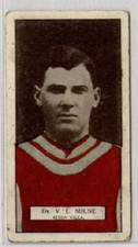 (w15n51-348) PATTREIOUEX, Footballers Series,#90 Dr.V.E.Milne, ASTON V.1927 G-VG