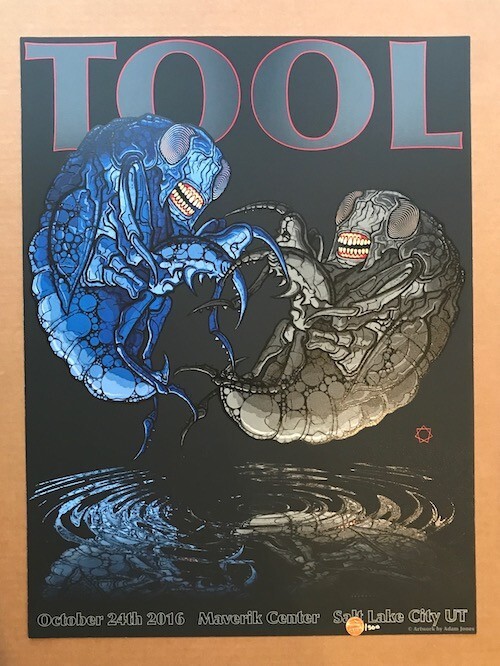 Tool Maverik Center Salt Lake City Utah 2016 Poster Adam Jones Ed