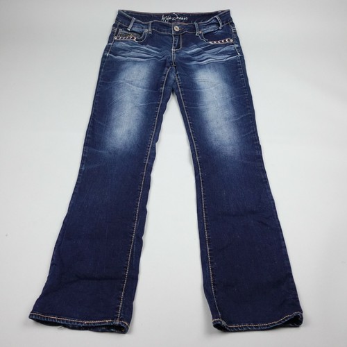 Exclusively Curvy Embroidered Dark Wash 