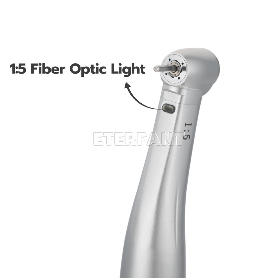 Contre-angle Dentaire ETERFANT Style NSK - LED Fibre Optique, Moteur Sans Balais, 2000-40000 Tr/min - Parfait Pour Labo Et Clinique